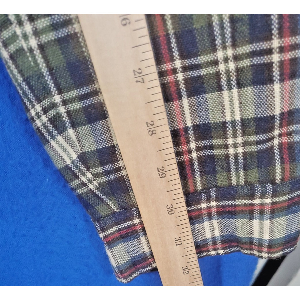 Casual Country Insulated Flannel Button Front Shirt Black & Gray Plaid Men's M - Picture 11 of 15